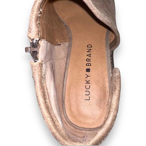 Lucky Brand Felixah D' Orsay Bootie Brown Suede Women's 7 - Picture 9 of 11